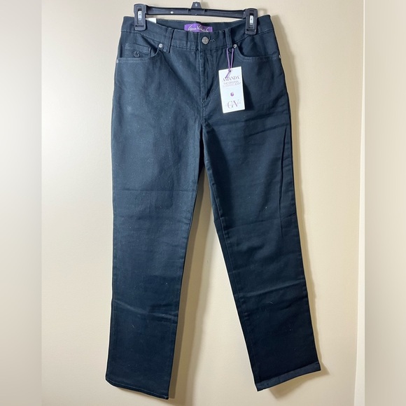 NWT Gloria Vanderbilt Amanda Original Slimming Jean Black Size 8 Short Petite - Picture 4 of 10